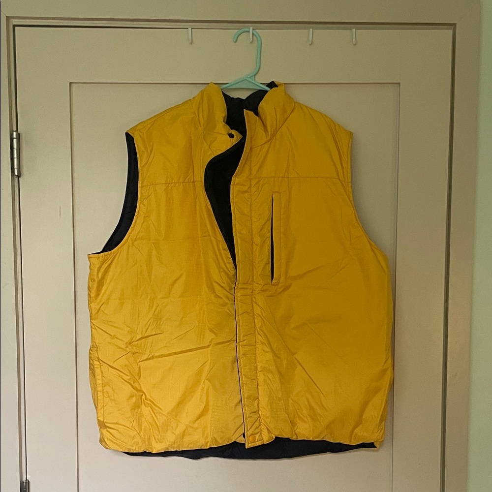 Men's Yellow Puffer Vest